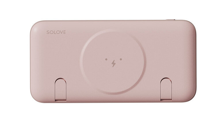 Внешний аккумулятор SOLOVE 10000mAh MagSafe 20W QC 3.0 PD W10 Pink