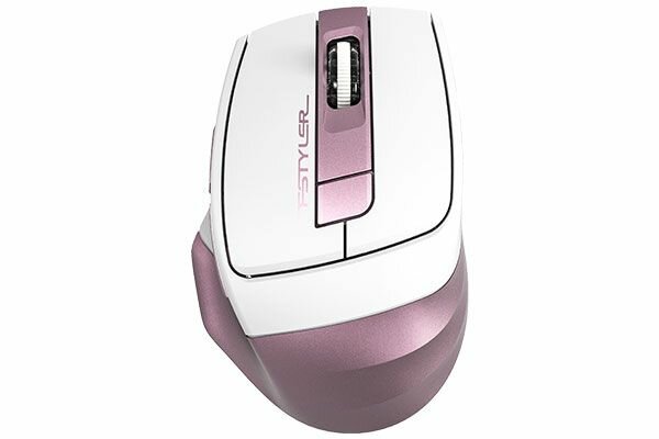 Компьютерная мышь A4Tech Fstyler FG35 розовый/белый
