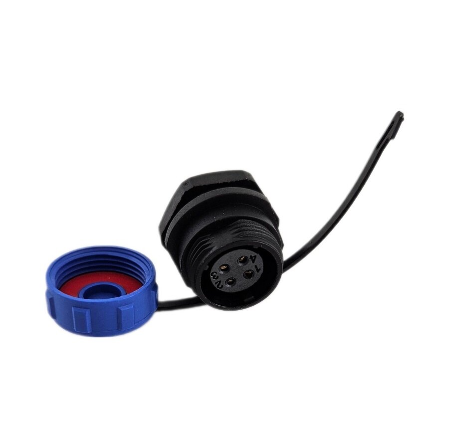 фото Разъем WEIPU OL1312/S4 4pin розетка на блок герметичный