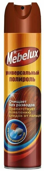 Полироль для мебели Mebelux 300 мл, 2 шт.