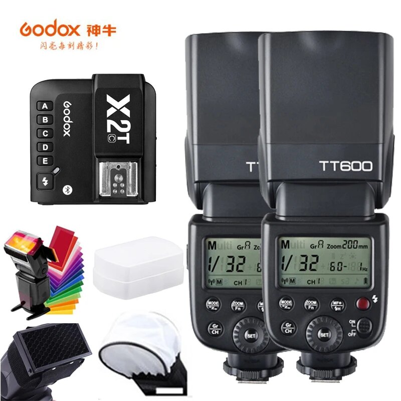 Беспроводная вспышка Godox TT600 TT600S 2,4G 1/8000s Speedlite с триггером X2T-C/N/S/F/O/P для Canon Nikon sony fuji olympus