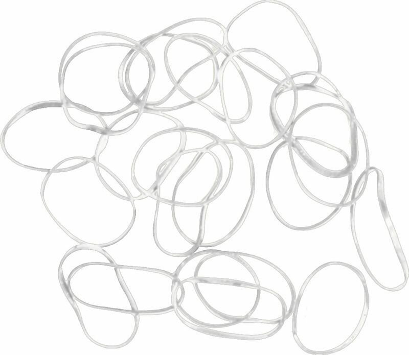 фото Dewal Резинки для волос силиконовые mini RES037, прозрачный, 100 шт., 2 штуки