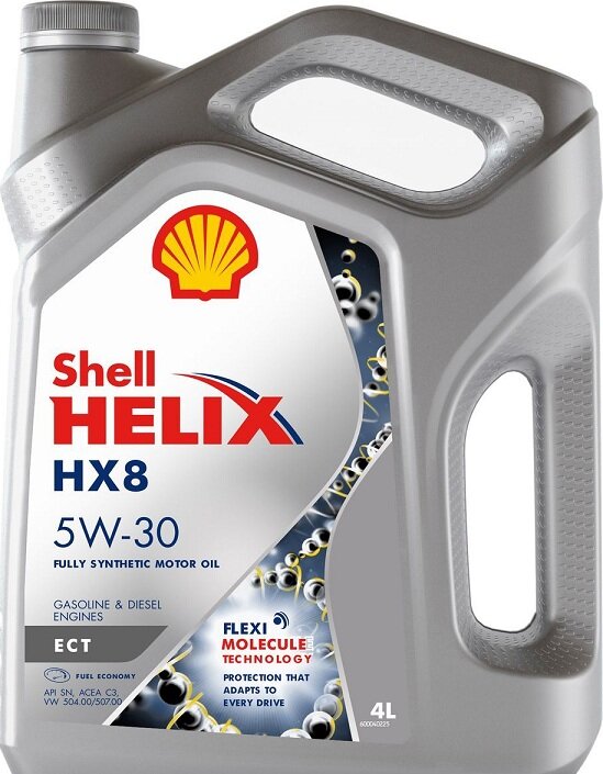 Масло моторное синтетическое Shell Helix HX8 ECT 5W30 4л