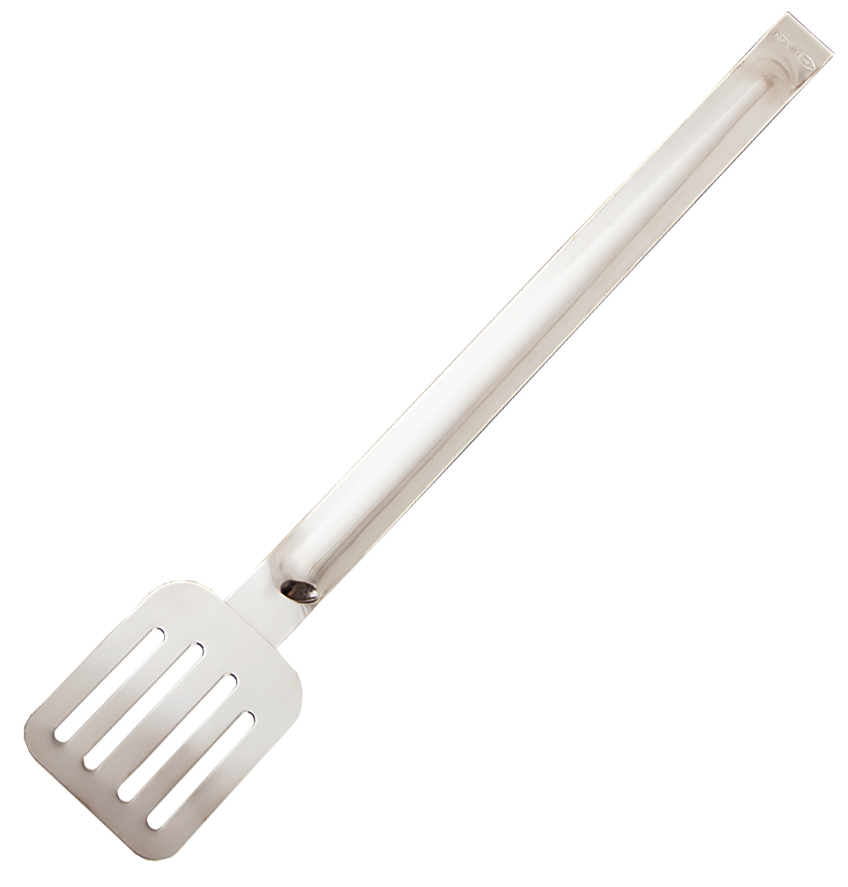 Лопатка кухонная Амет 1с944 для барбекю металлическая серебристая 39см / кулинарные принадлежности