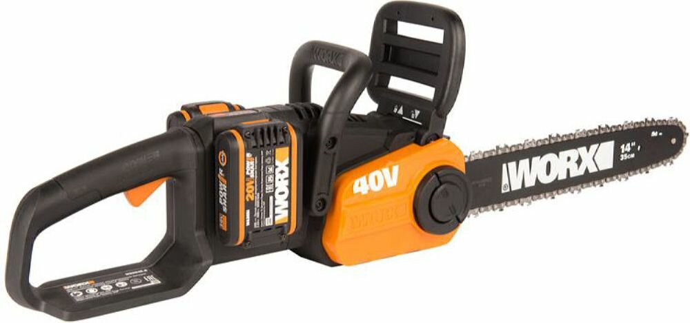 Аккумуляторная садовая пила WORX WG384E.9 - фотография № 3