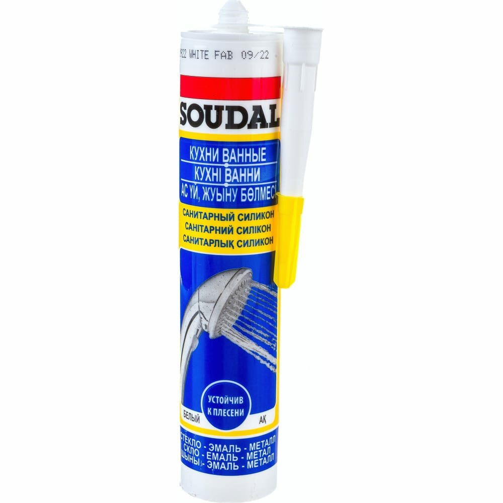 Санитарный силиконовый герметик Soudal 105896