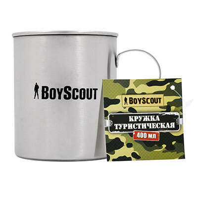 Boyscout Кружка туристическая нержавейка Boyscout 400 мл 61156 ()