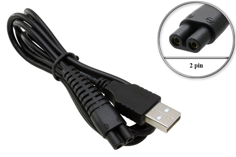 Кабель USB - 5V (UC BRB2) для зарядки от устройства с USB выходом триммера машинки для стрижки и др.