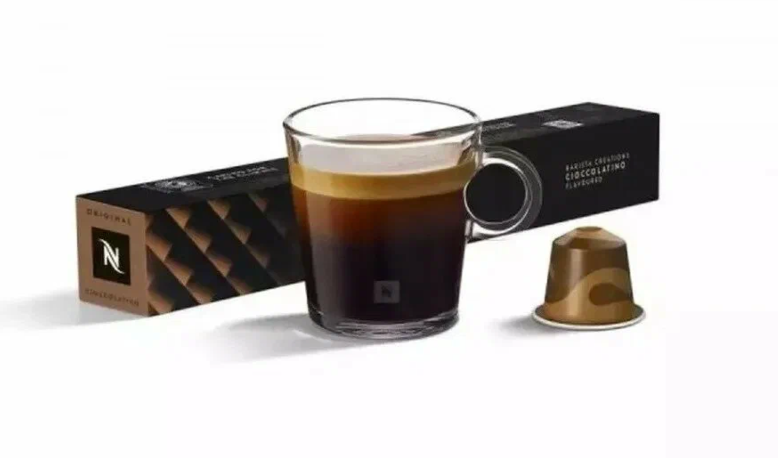 Капсулы Nespresso Cioccolatino, 10 кап. в уп, 5 уп. - фотография № 1