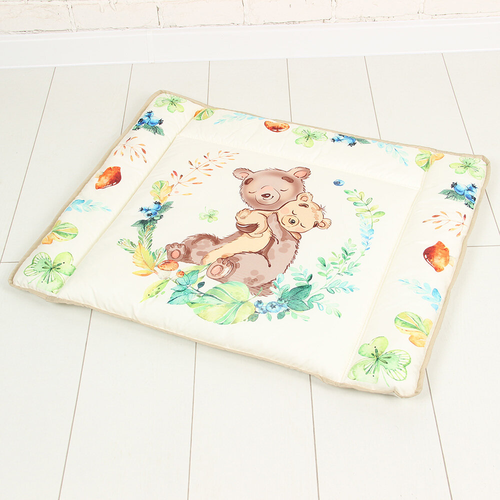 фото Матрасик для пеленания 800Х670 "Зверята" (медвежата)