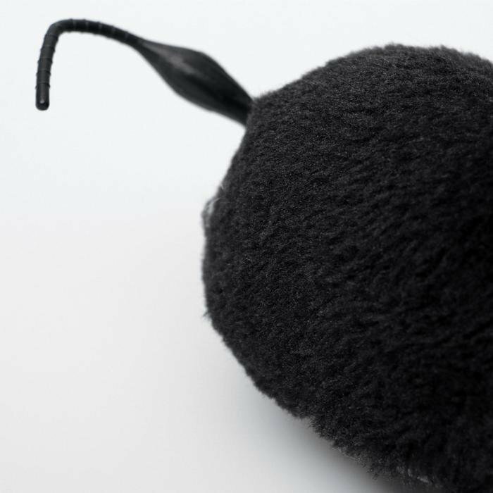 Мышь заводная меховая, 12 см, чёрная (комплект из 6 шт) - фотография № 2