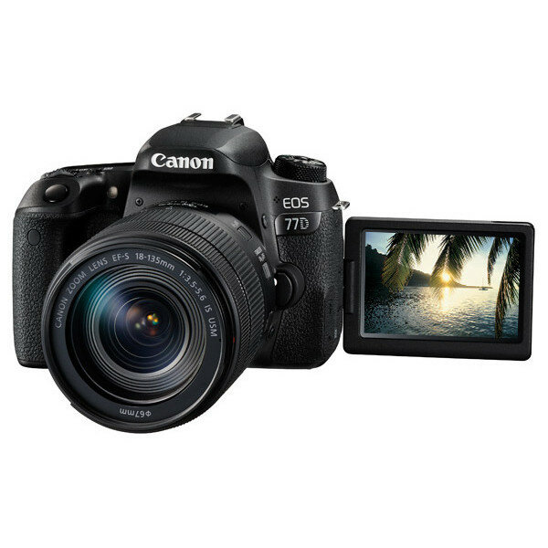 Зеркальный фотоаппарат Canon EOS 77D Kit 18-135 IS STM