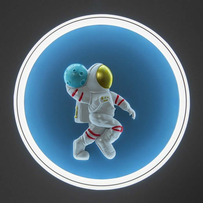 Светильник "Космонавт" LED 48Вт 3000-6000К белый 47х47х6 см - фотография № 3
