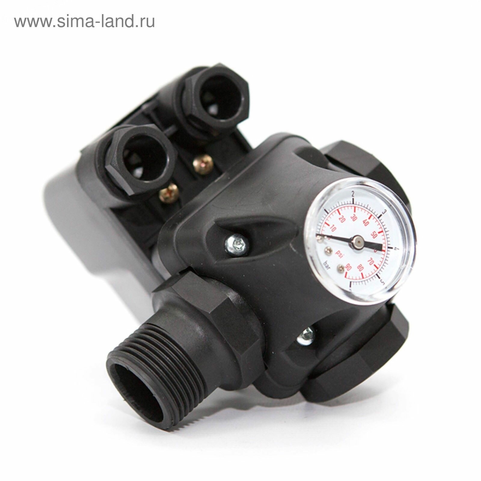 фото Реле давления PC-9С, с манометром, рабочий диапазон 1-5 бар