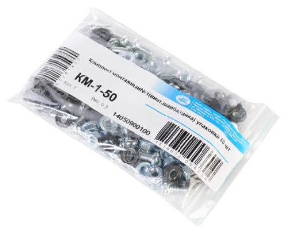 фото Опции к шкафам, KVM Комплект монтажный № 1 (винт, шайба, гайка), упаковка 50 шт.