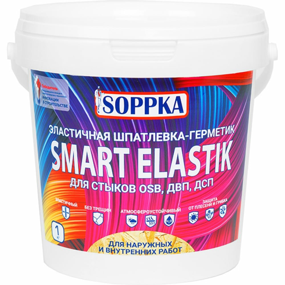 Эластичная шпатлевка-герметик для OSB SOPPKA SMART ELASTIK