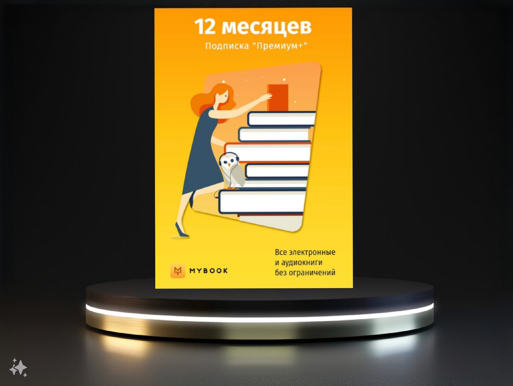 MYBOOK премиум подписка на 12 месяцев