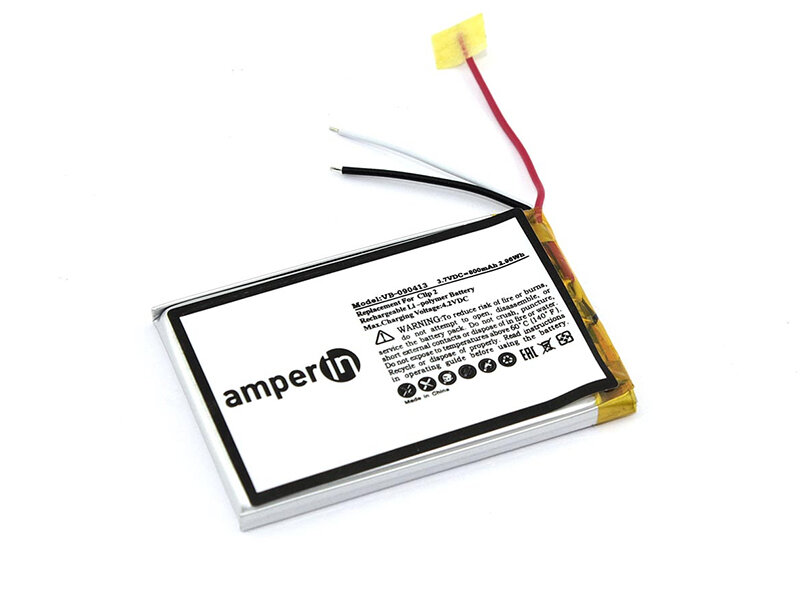 Аккумуляторная батарея (АКБ) Amperin для портативной акустики JBL Clip 2 3.7В 800мАч 2.96Вт