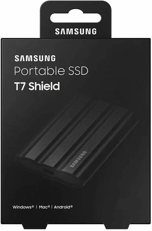 Твердотельный накопитель SSD Samsung 1.8" T7 Shield 4TB Black USB 3.2 Gen2 Type-C, 1050/1000,256bit