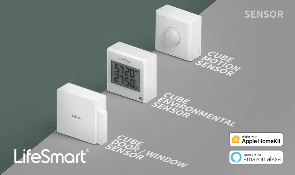 LifeSmart Комплект устройств LifeSmart на напряжение 100-240В (умная станция датчик движения датчик состояния окружающей среды пульт датчик открывания двери) для управления умным домом Lifesmart Starter KIT (LS082WH LS058WH LS062WH LS063WH LS06