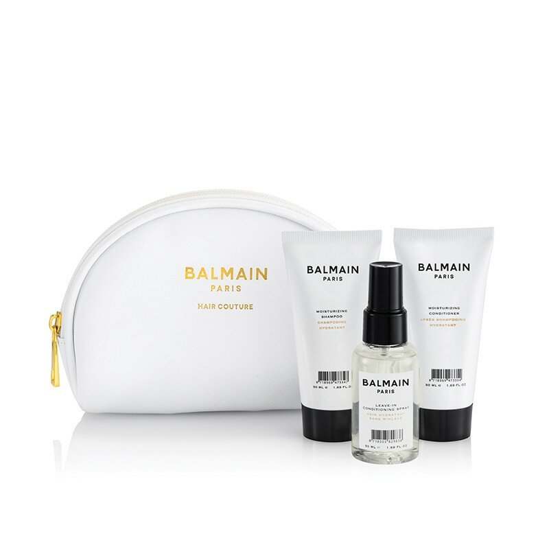 фото Balmain White Cosmetic Styling Bag / набор средств для ухода за волосами