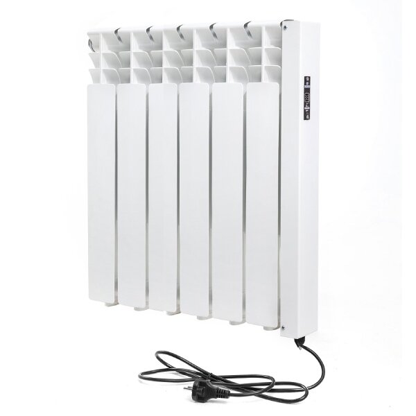 Радиатор электрический Normand 500 6 секций, белый - фотография № 1