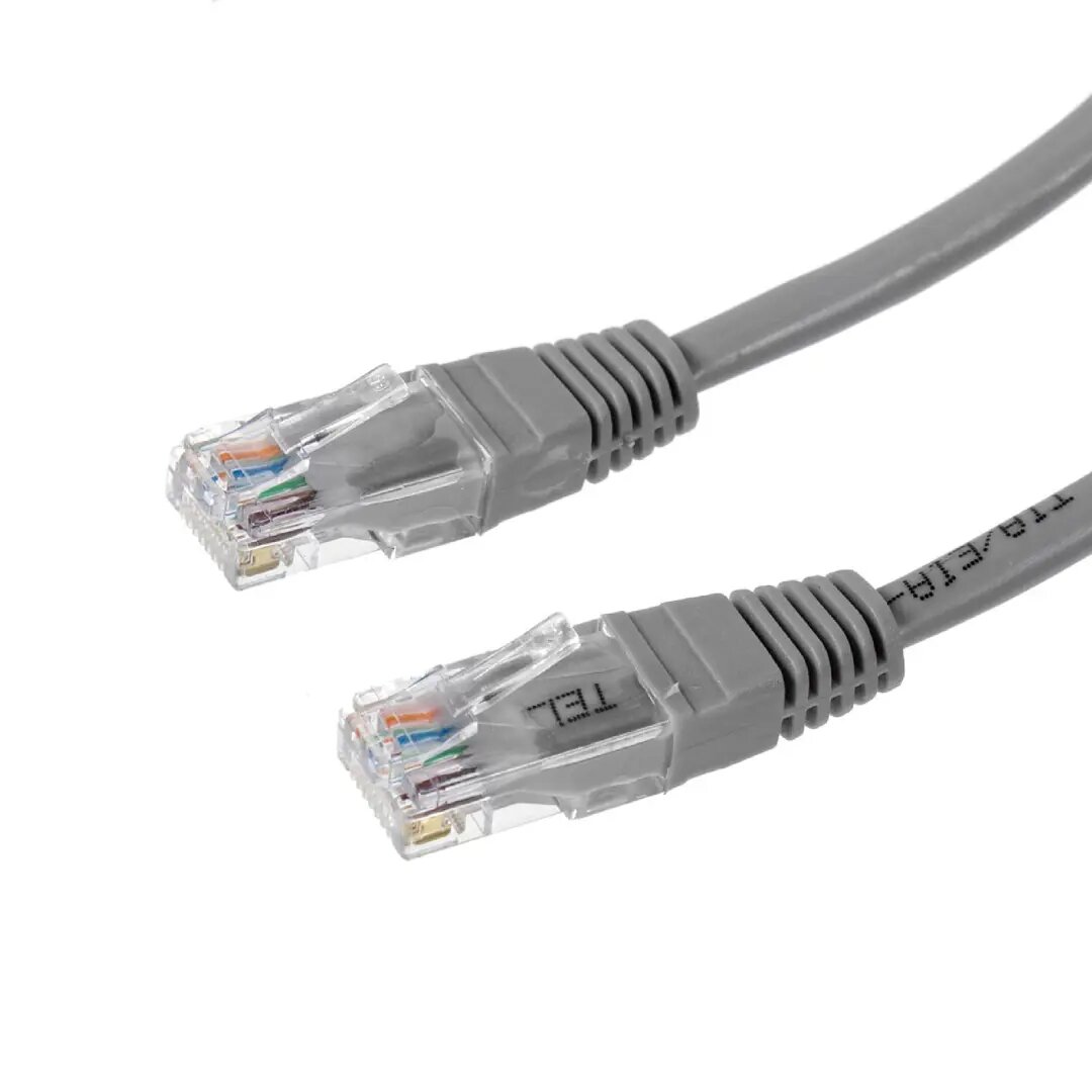 Удлинитель компьютерный UTP4 cat5e 15 м цвет серый