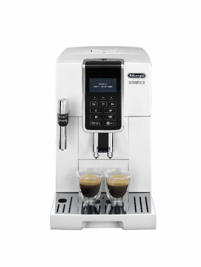 Кофемашина автоматическая DeLonghi Dinamica ECAM350.35.W 1450 Вт, белый