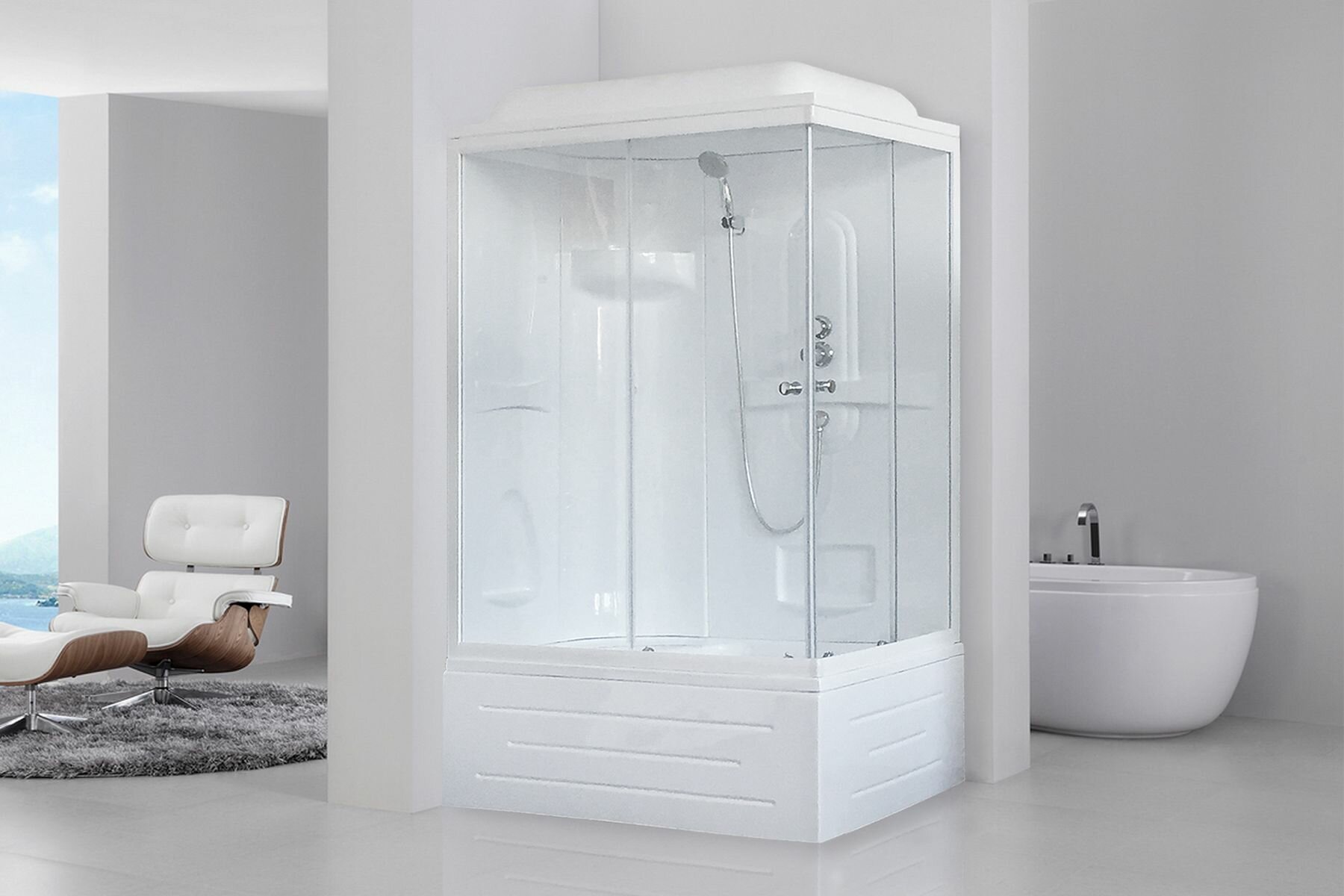 Душевая кабина Royal Bath RB 8120BP1 L высокий поддон