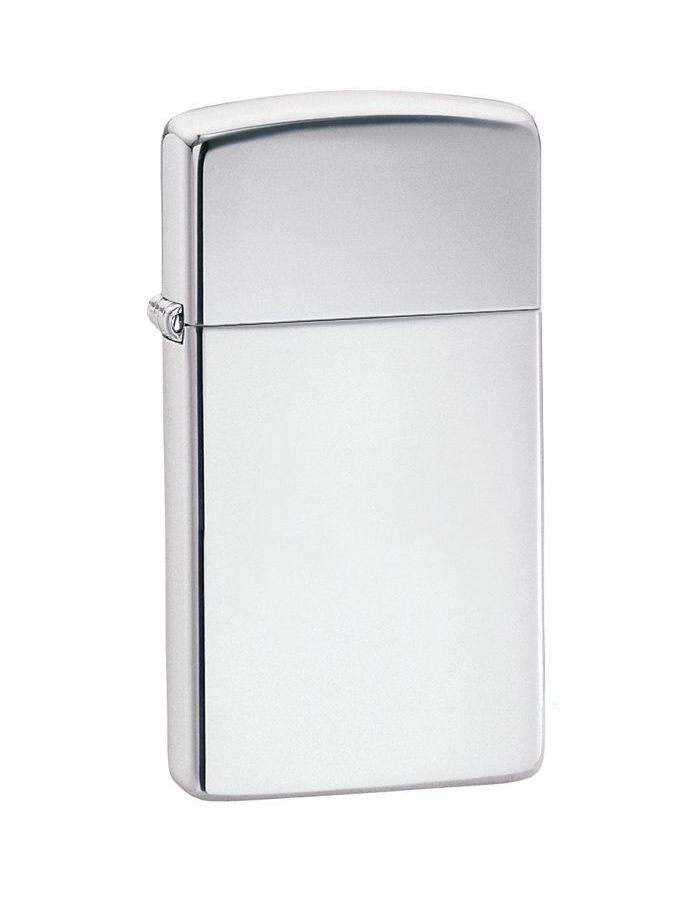 Оригинальная бензиновая зажигалка ZIPPO Slim® 1610 с покрытием High Polish Chrome