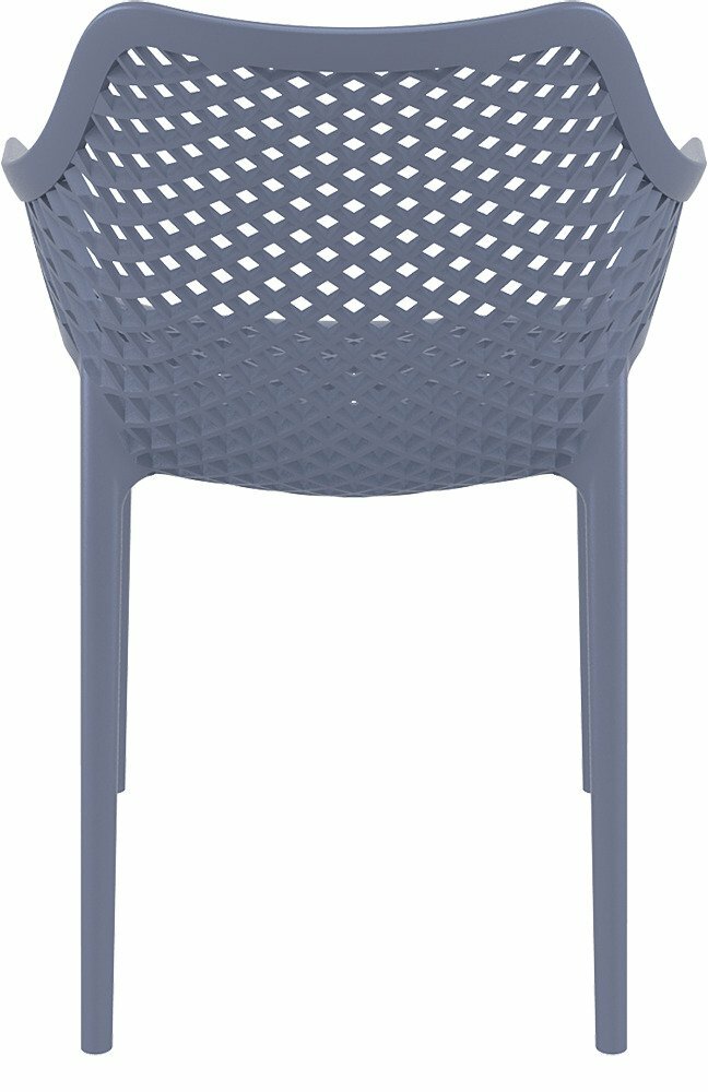 Кресло пластиковое Siesta Air XL Темно-Серый - фотография № 3