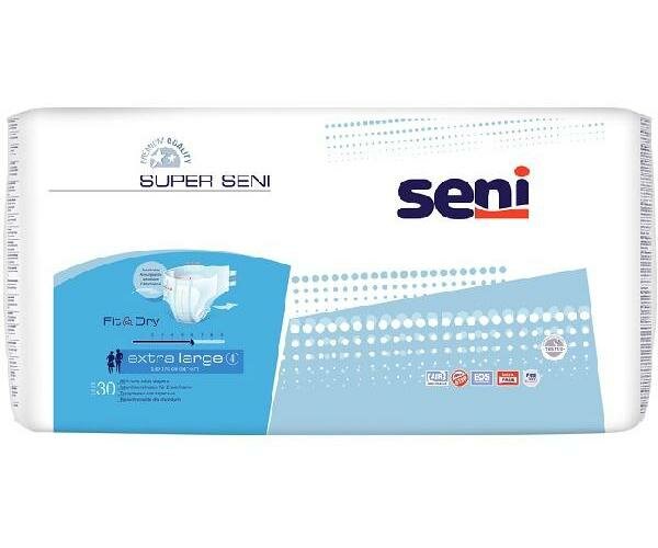 Seni Super, подгузники для взрослых (XL), 30 шт.