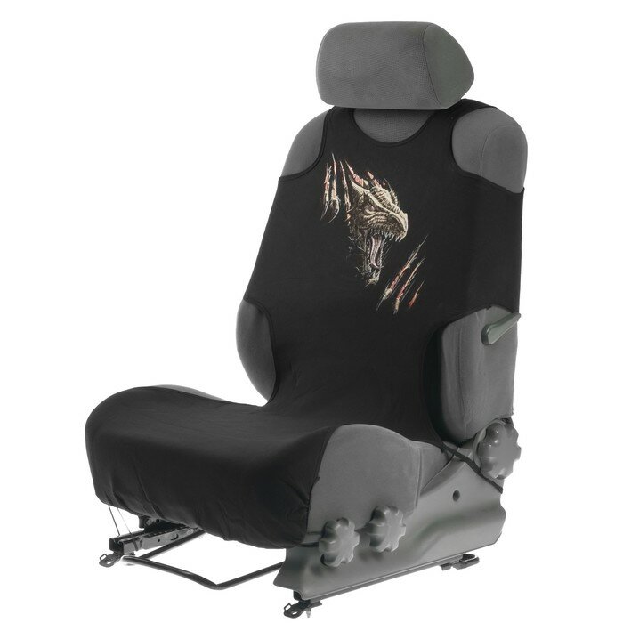 фото Чехол-майка Комфорт-Люкс, "Дракон", на переднее сиденье, хлопок