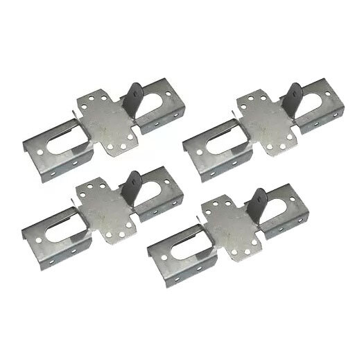 фото Кронштейн для столба заборного 50х50 мм оцинкованный (4 шт.)