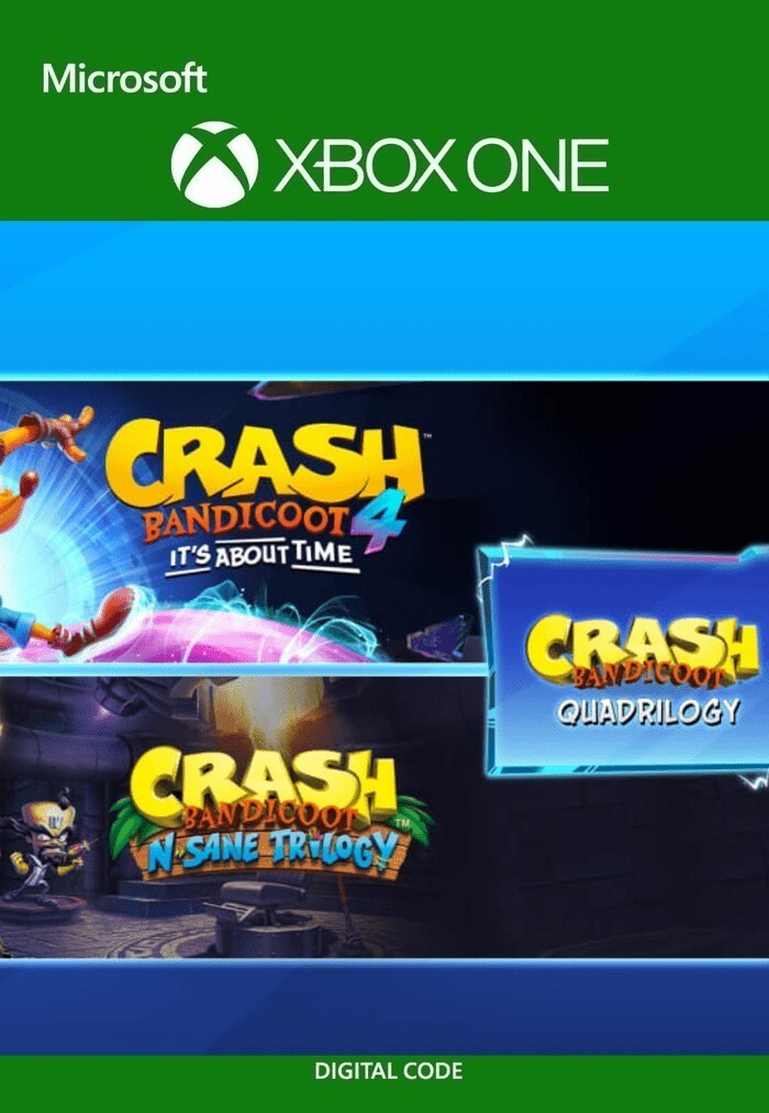 Игра Crash Bandicoot набор Quadrilogy для Xbox One/Series X|S, Русский язык, электронный ключ Аргентина