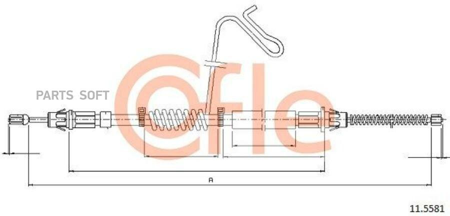COFLE 92.11.5581 Трос стояночного тормоза