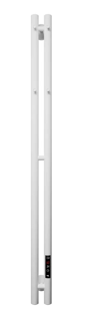 Полотенцесушитель электрический Арго Лео Гранд 2 90x1200 мм 95 Вт Е-образный цвет белый