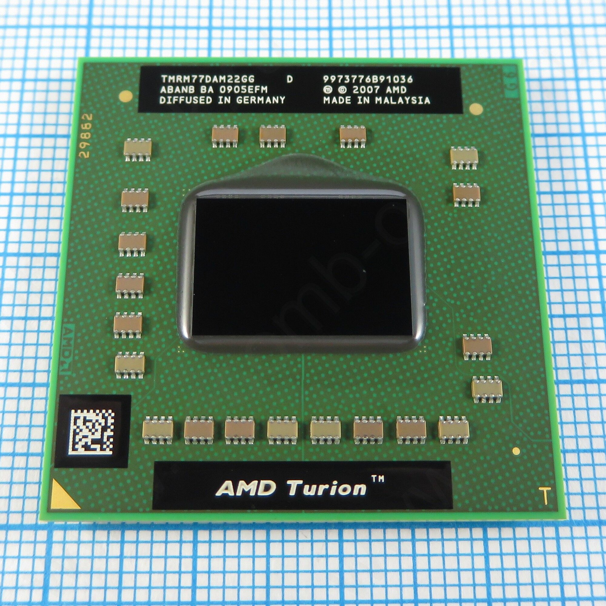 TMRM77DAM22GG ZM77 AMD Turion X2 Ultra Dual-Core Lion Griffin CPUID 200F31 Socket S1 - Процессор для ноутбука