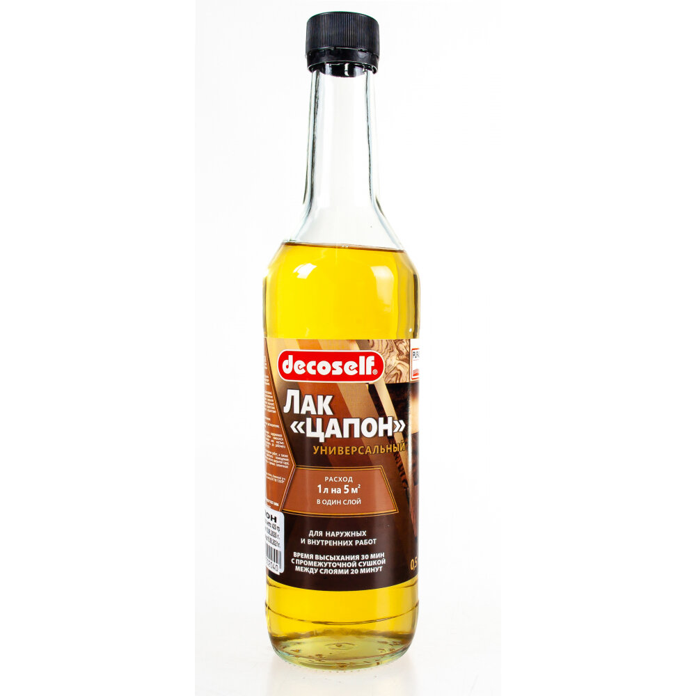 фото Лак для наружных и внутренних работ пуфас Цапон Decoself