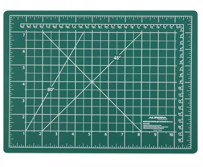 AURORA AU-A4 Коврик раскройный 30x22см