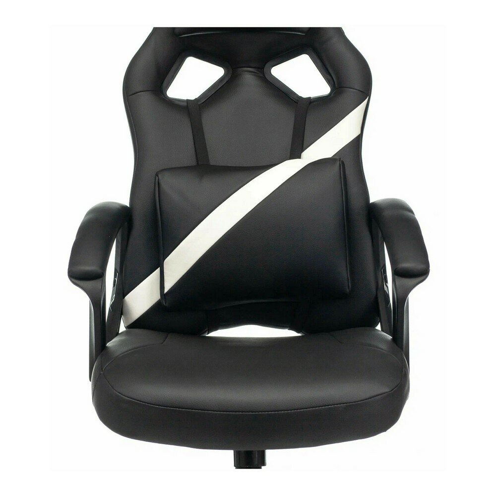 Кресло игровое Zombie DRIVER Black/White - фотография № 2