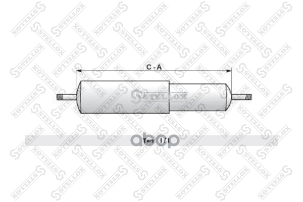 STELLOX 8704892SX 87-04892-SX_амортизатор подвески !-360-615 I/I 14x67 14x74 \DAF 45/55