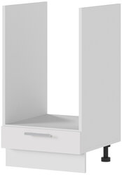 Кухонный модуль напольный, под духовой шкаф, без столешницы, Ксения, ШНД450, Белый / Белый глянец, ниша 418х600