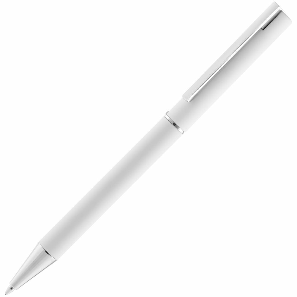 Ручка шариковая Blade Soft Touch, белая, 14х0,9 см, металл; покрытие софт-тач