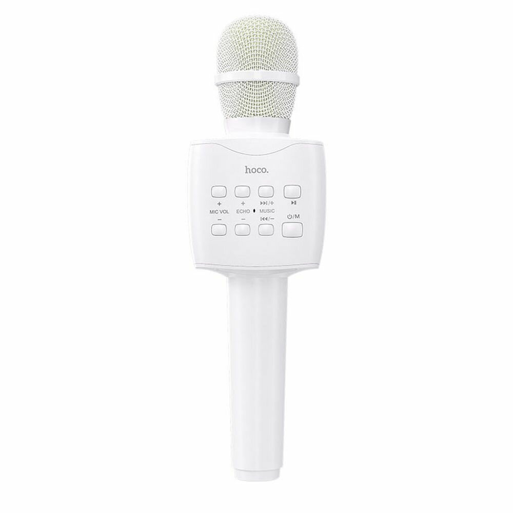 Караоке-микрофон HOCO BK5 Cantando BT5.0, 5W, AUX /microSD/USB (белый)