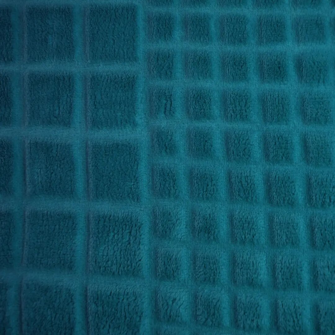 Плед Cuatro 200x220 см микрофибра цвет бирюзовый - фотография № 2