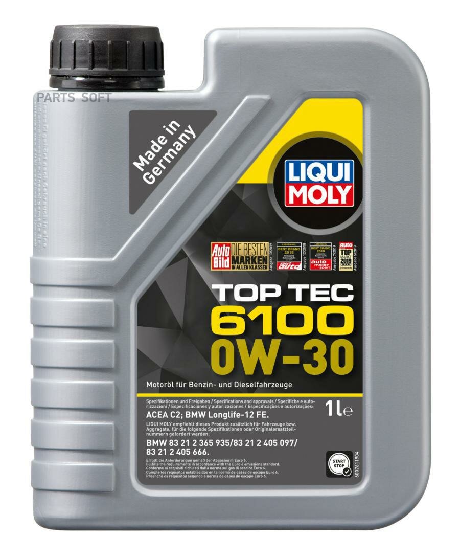 масло моторное top tec 6100 0w-30 (1l)