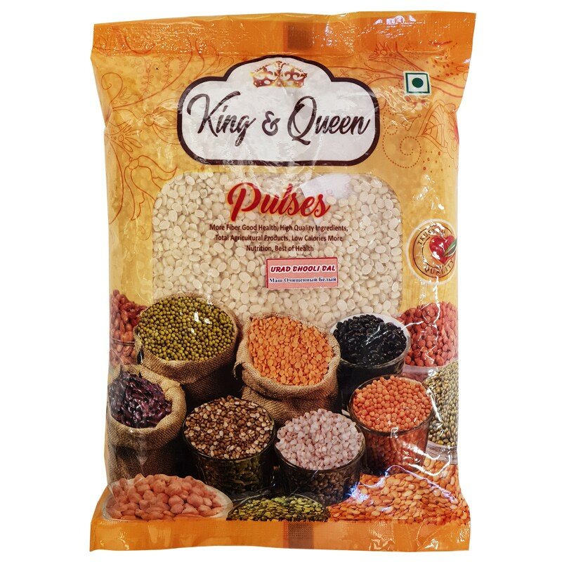 Маш очищенный белый (Urad dhooli dal King and Queen), 500 грамм