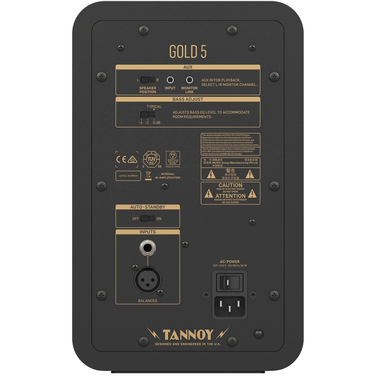 Активный монитор Tannoy Gold 5 - фото №3