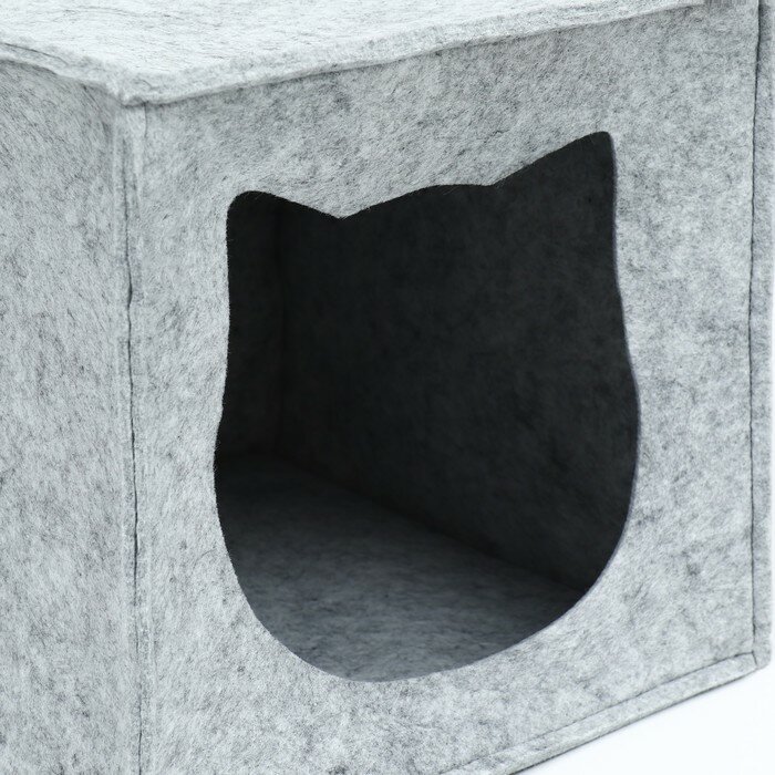 Домик для животных "Кубик", войлок, 30 х 30 х 30 см - фотография № 4